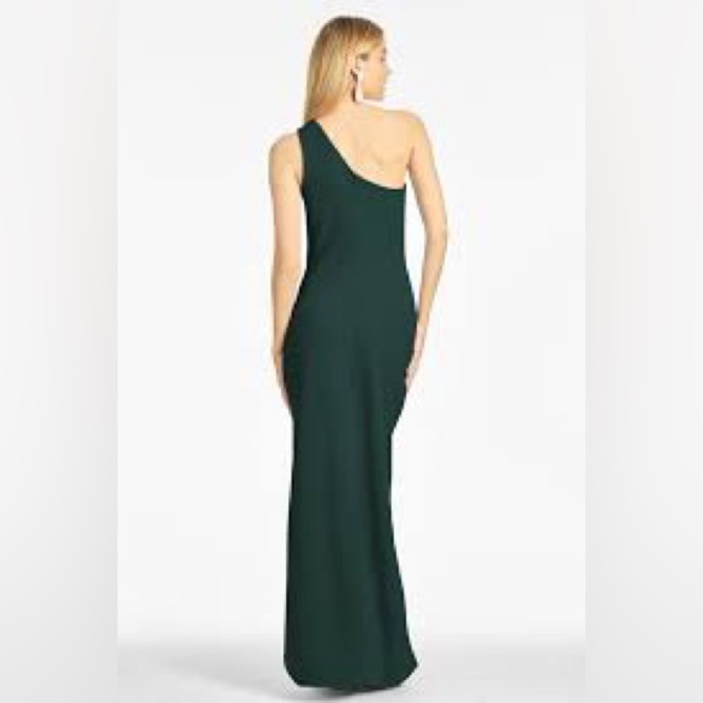 Sachin + Babi One Shoulder Dress in Deep Green - Picture 3 of 6